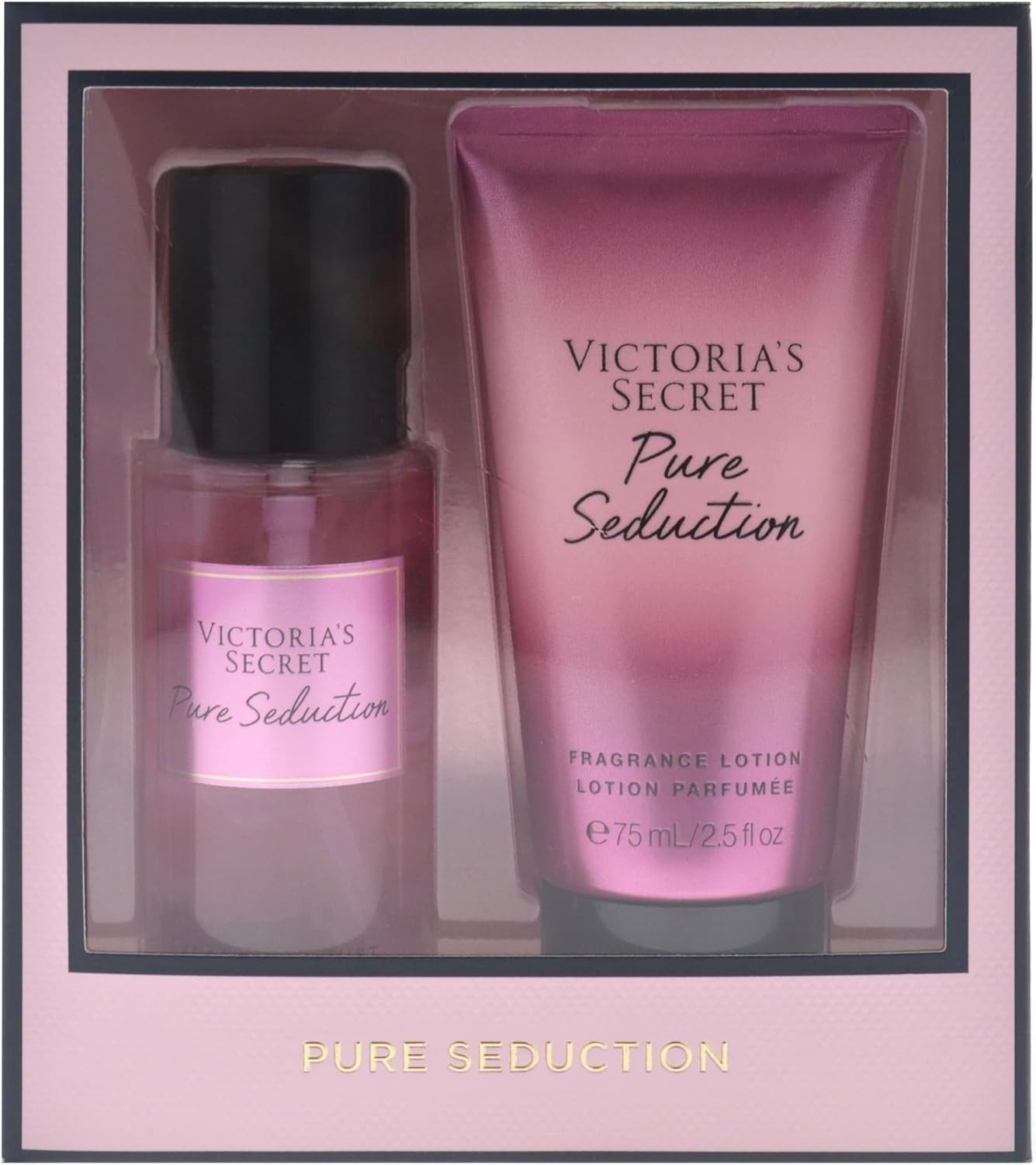Pure Seduction Set By Victorias Secret For Women - 2 Pc Gif Set 2.5Oz Fragance Mist, 2.5Oz Fragance Lotion