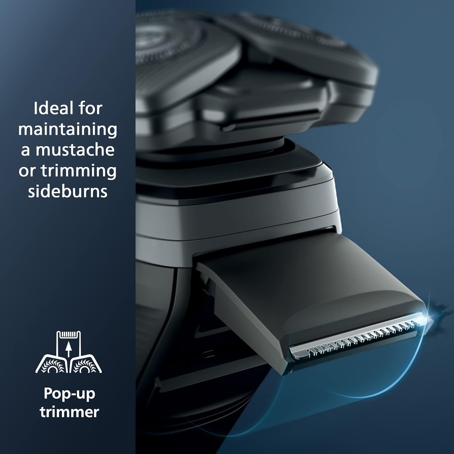 Philips Norelco Shaver 7300, Rechargeable Wet & Dry Electric Shaver With Senseiq Technology, Pop-Up Trimmer, Charging Stand, Click-On Nose Trimmer, & Travel Case, S7887/92 : Beauty & Personal Care