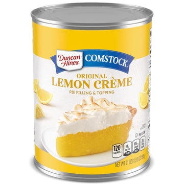 Comstock Pie Filling & Topping, Lemon Cream, 21 Ounce (Pack of 8)