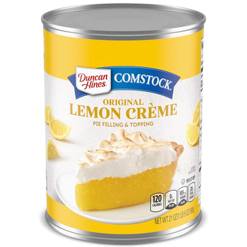 Comstock Pie Filling & Topping, Lemon Cream, 21 Ounce (Pack Of 8)