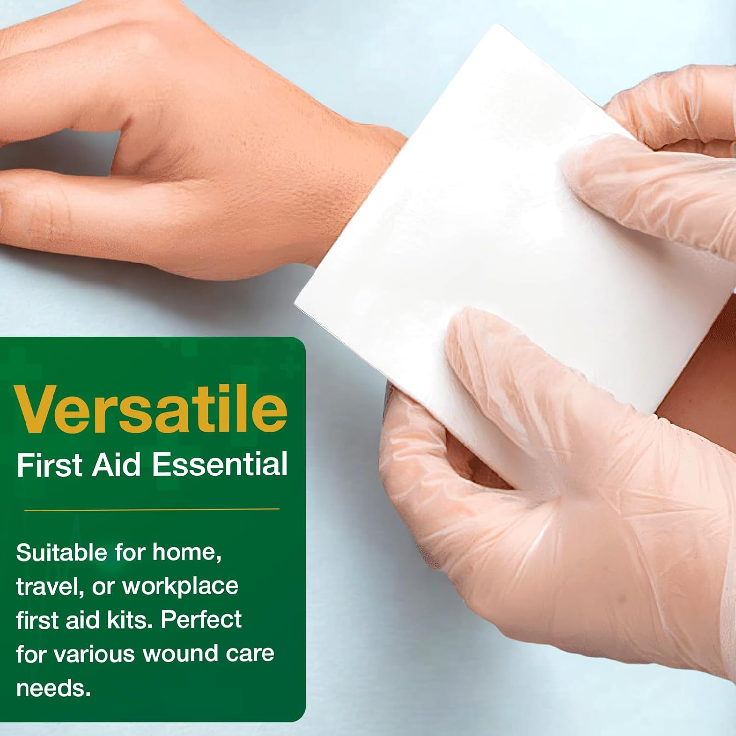 Value Aid Low Adherent Dressing Pads - 5Cm X 5Cm Hypoallergenic Sterile Wound Care, Non-Stick Surface For Gentle Removal - Individually Wrapped Medical Dressings For Cuts & Grazes (25 Pack)