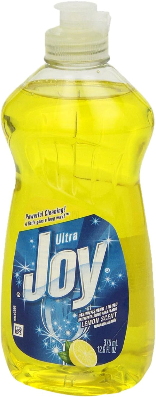 Joy Ultra Dishwashing Liquid Dish Soap, Lemon, 12.6 fl oz