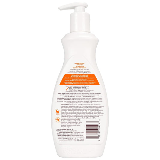 Palmer's Cocoa Butter Formula Retexture & Renew Exfoliating Body Lotion, 13.5 Ounce