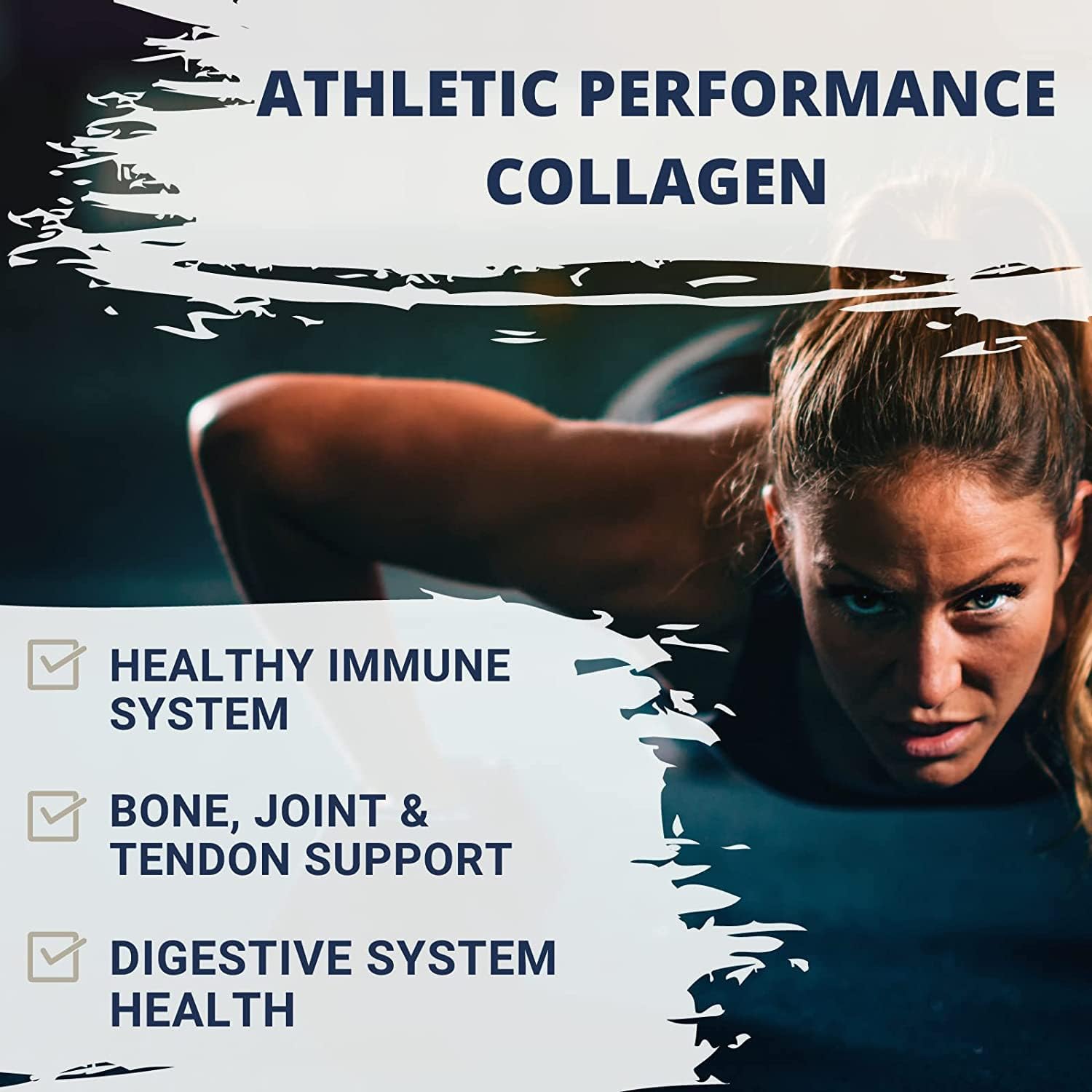 Bone Broth Athletic Performance Collagen Natural Vanilla (1 Lbs. / 30 Servings) : Health & Household