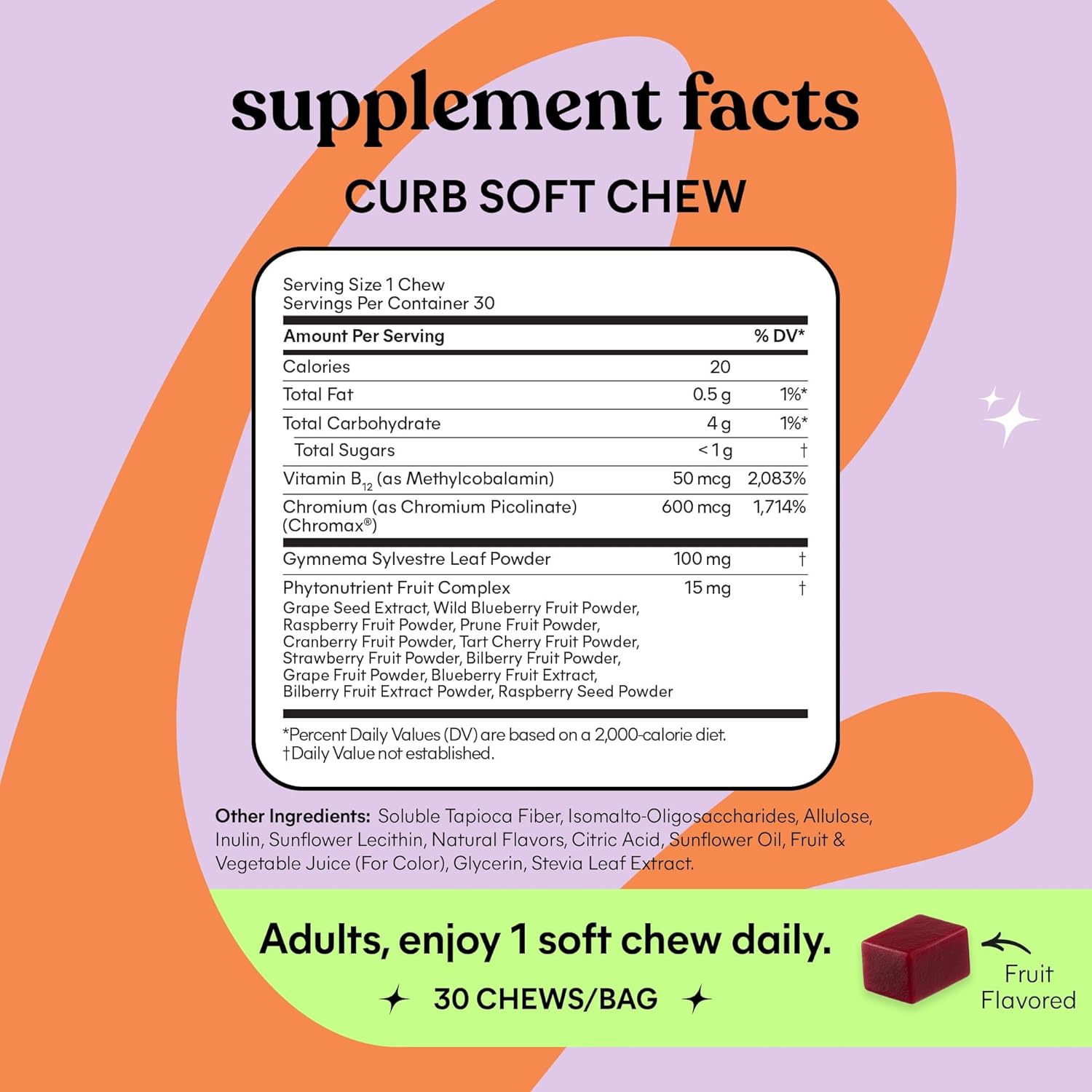 Lemme Burn Capsules And Curb Chews. Metabolism, Cravings Support & Weight Management With Clinically Studied Chromium Picolinate, Gynostemma, Cinnamon, Green Tea, Vitamin B6 & B12 - Gluten-Free
