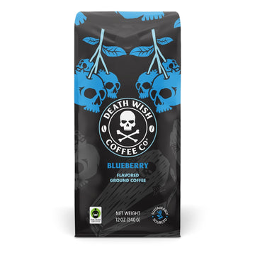 Death Wish Coffee Co. Blue And Buried, Fair Trade, Ground Blueberry Coffee, 12 Oz