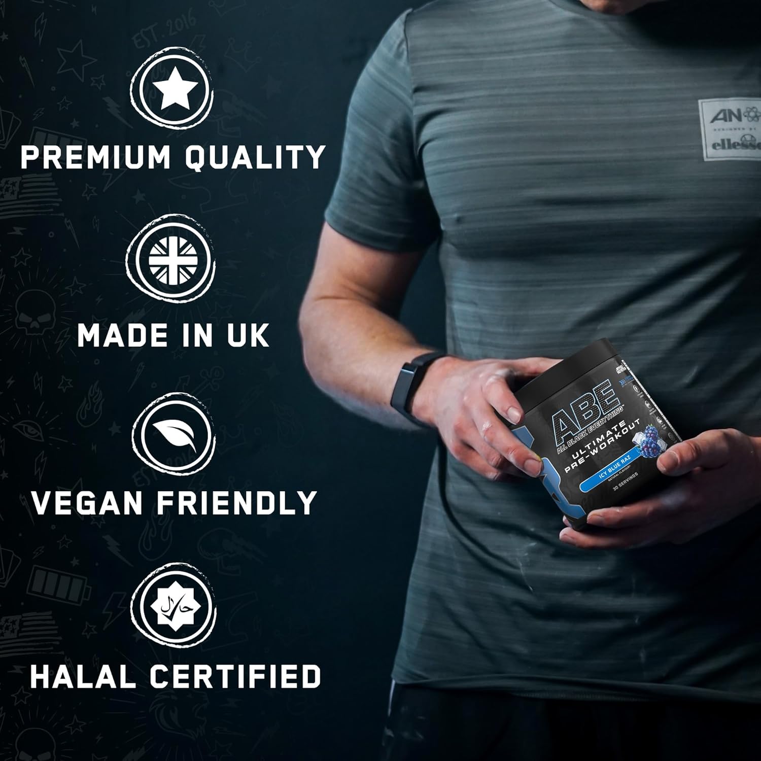 Applied Nutrition ABE Pre Workout - All Black Everything Pre Workout Powder, Energy & Physical Performance with Citrulline, Creatine, Beta Alanine (375g - 30 Servings) (Strawberry Mojito) : Amazon.co.uk: Health & Personal Care