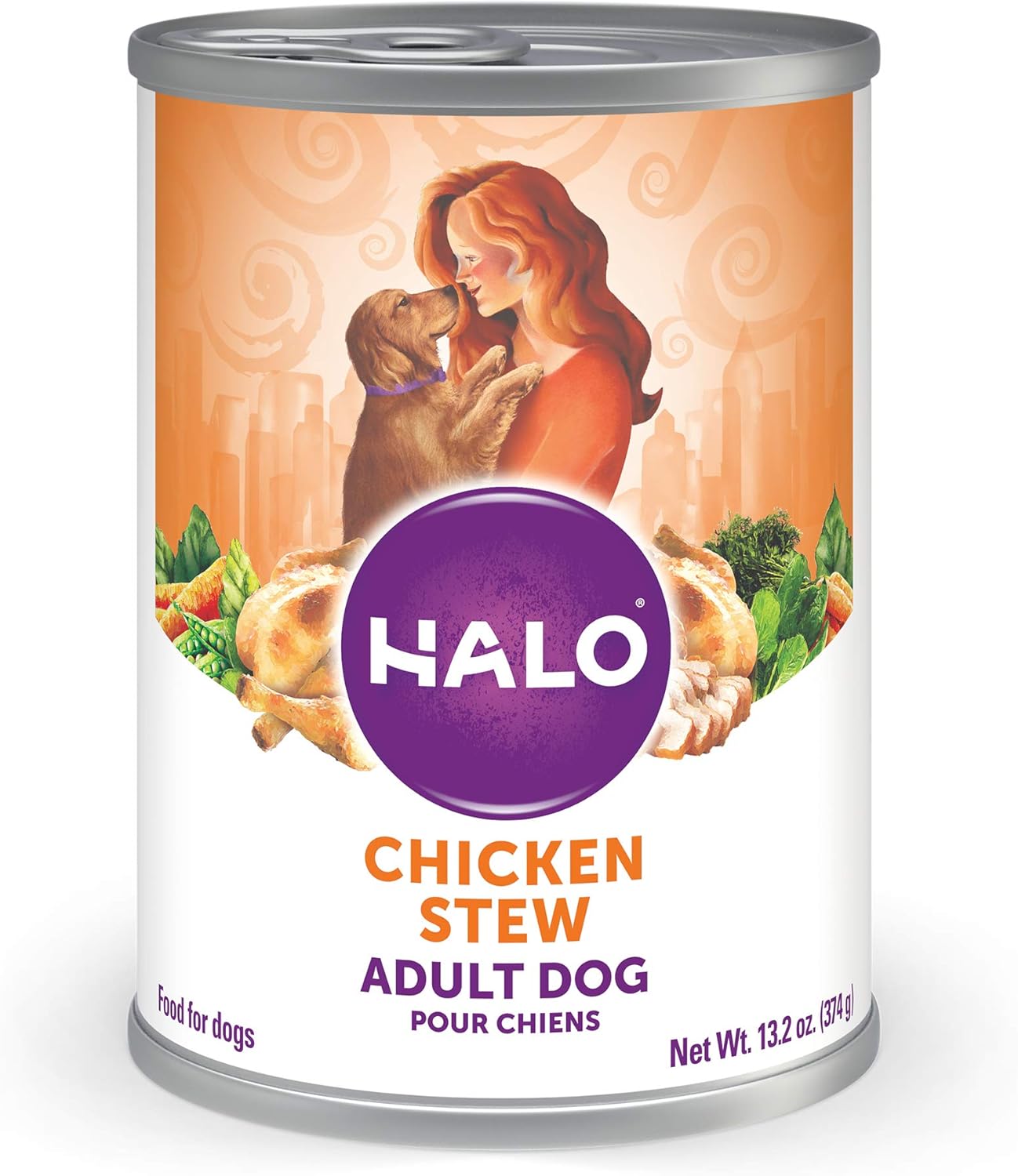 Halo Adult Dog Chicken Stew 13.2 Oz Can (Pack Of 6)