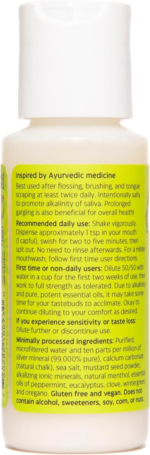 Uncle Harry's Natural Alkalizing Miracle Mouthwash | Adult & Kids Mouthwash for Bad Breath | pH Balanced Oral Care Mouth Wash & Mouth Rinse (2 fl oz) : Health & Household