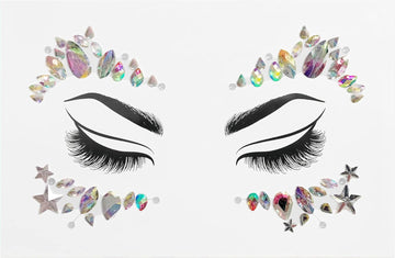 Wet N Wild Fantasy Makers Gem Face Mask, Face Crystals, Face Jewels, Face Gems, Face Gems, Rhinestone For Party, Fave, Festival, Dress Up, Temporary Tattoo Stickers, Cosmic Queen