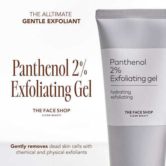 The Face Shop Alltimate Panthenol 2% Peeling Gel, Brightening Daily Facial Scrub For Sensitive Skin, Exfoliating Gel, Dead Skin Remover, Exfoliant For Face With Aha, Bha, Lha, Pha, Korean Skin Care