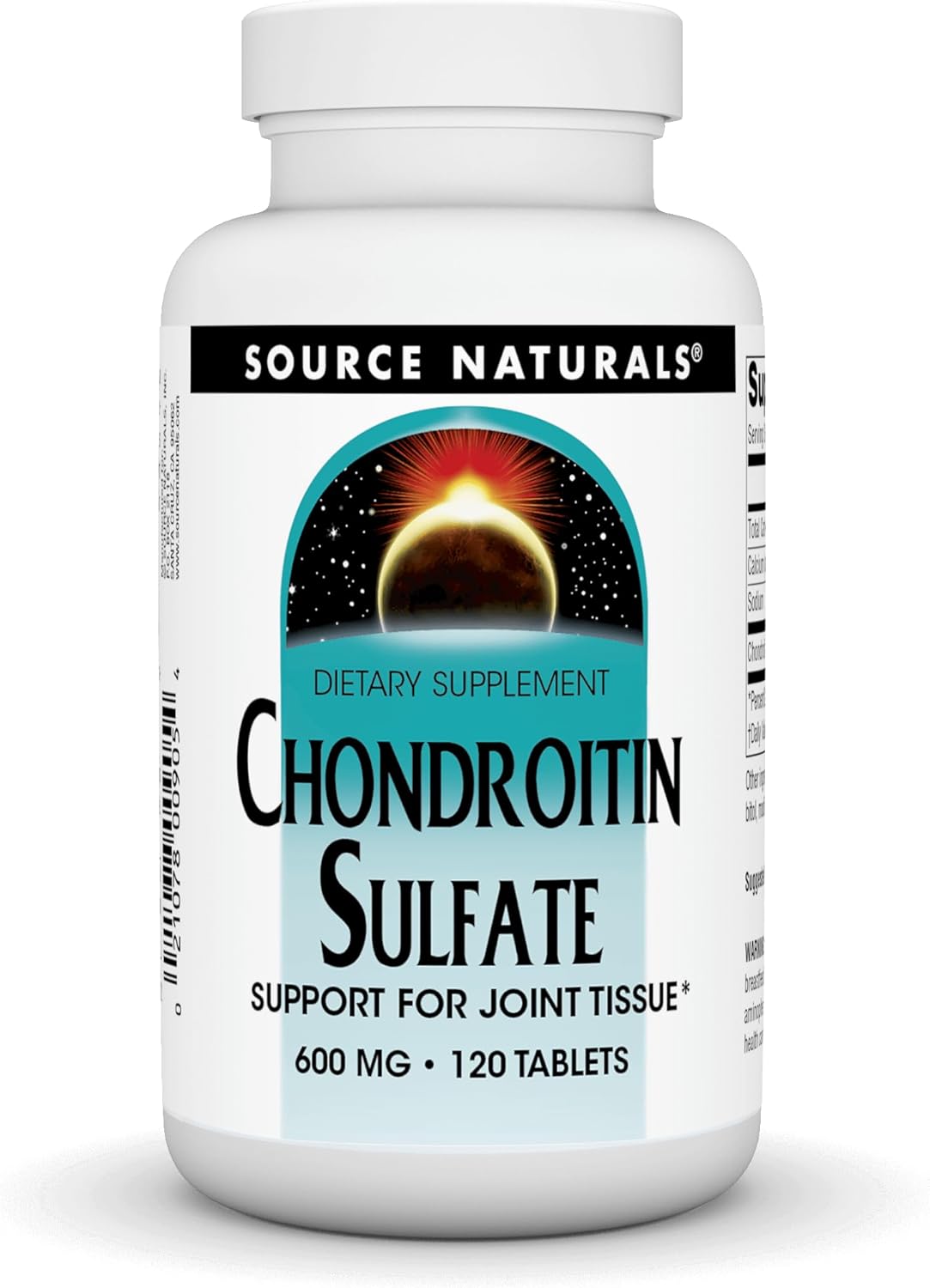 Source Naturals Chondroitin Sulfate 600 Mg Tablet, 120 Count