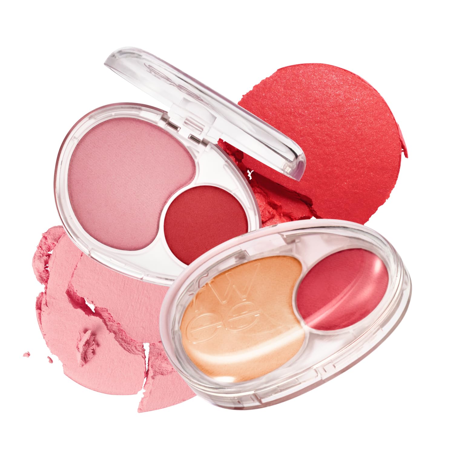 Mellow Dual Blush | Rd01 Follow Me | Dual Color, Jelly Texture, 12 Colors, Longwear, Long-Lasting | 7.2G