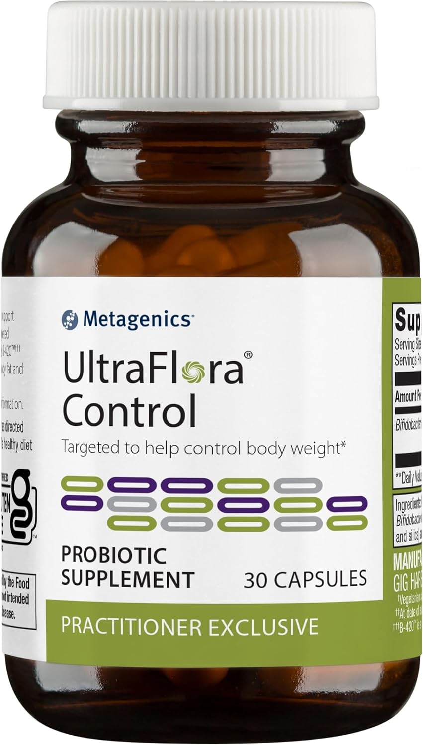 Metagenics Ultraflora Control, Daily Probiotic Supplement To Help Support Healthy Body Weight Regulation - 30 Servings