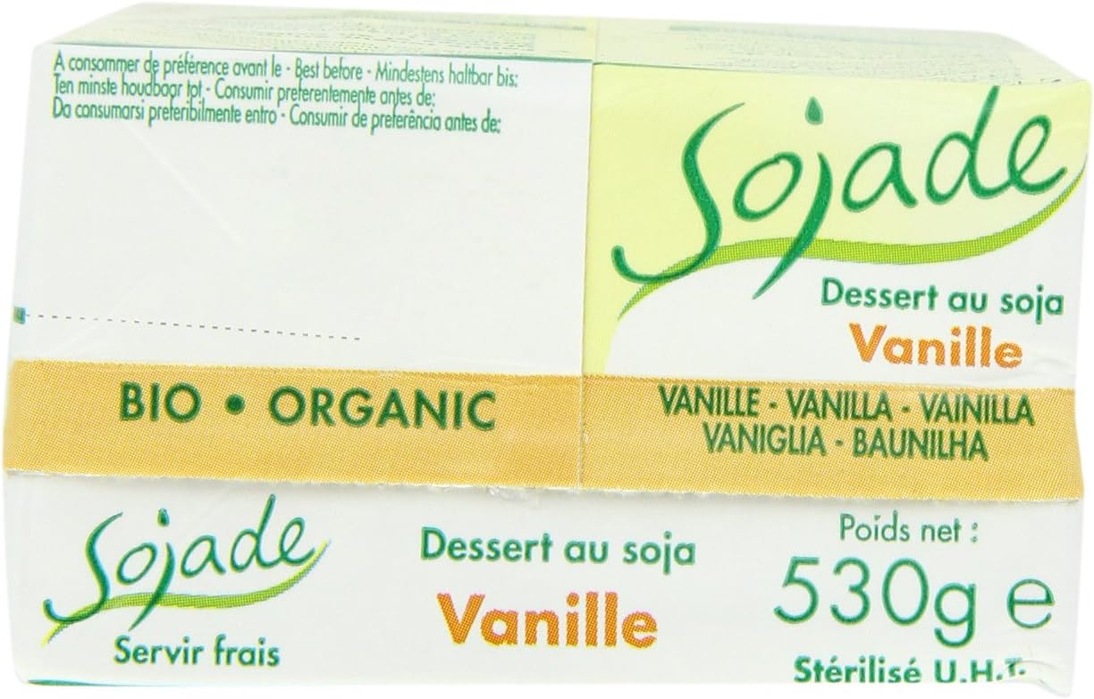 Sojade Organic Vanilla Soya Dessert 530 Ml (Pack Of 8)