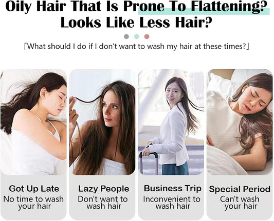 Fujiko Dry Shampoo, Fujiko Pon Pon Powder Dry Shampoo, Fujiko Hair Powder,Dry Shampoo Powder,Powder Dry Shampoo,Hair Care Powder,No-Wash Fluffy Powder For Lazy People,Suitable For All Hair Types (3)