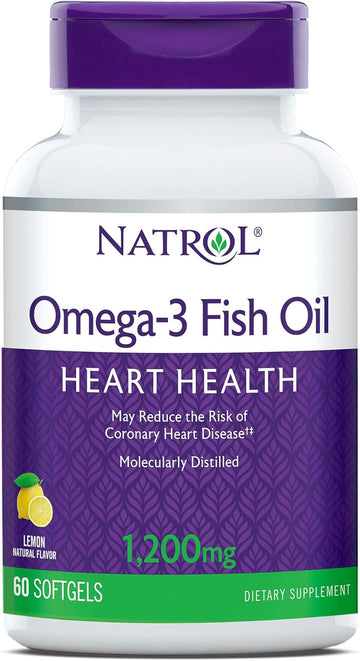 Natrol Omega-3 1200mg Fish Oil, 60 Softgels