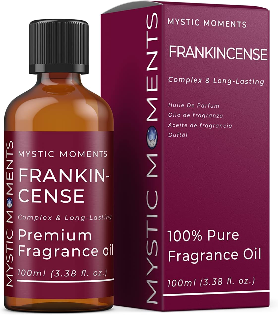 Mystic Moments | Frankincense Fragrance Oil - 100ml - Perfect for Soaps, Candles, Bath Bombs, Oil Burners, Diffusers and Skin & Hair Care Items