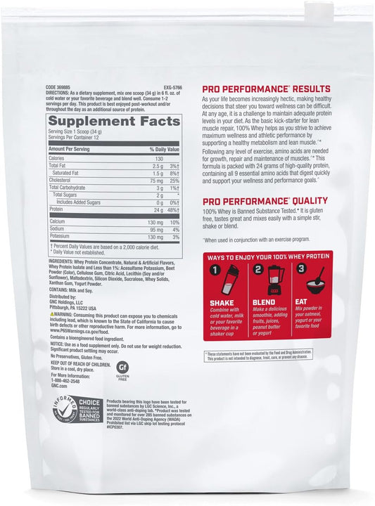 Gnc Pro Performance 100 Whey - Creamy Strawberry