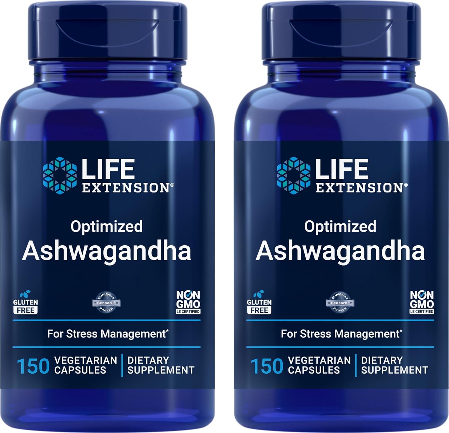 Life Extension Optimized Ashwagandha, 150 Veg Caps (Pack Of 2)