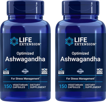 Life Extension Optimized Ashwagandha, 150 Veg Caps (Pack Of 2)