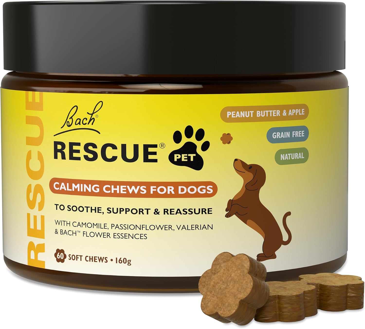 Rescue Pet Calming Dropper 10Ml For Dogs & Cats, Natural Flower Essences, Separation, Fireworks, Travel, Thunder, Loud Noises, Calming For Dogs, Cats, & Other Pets