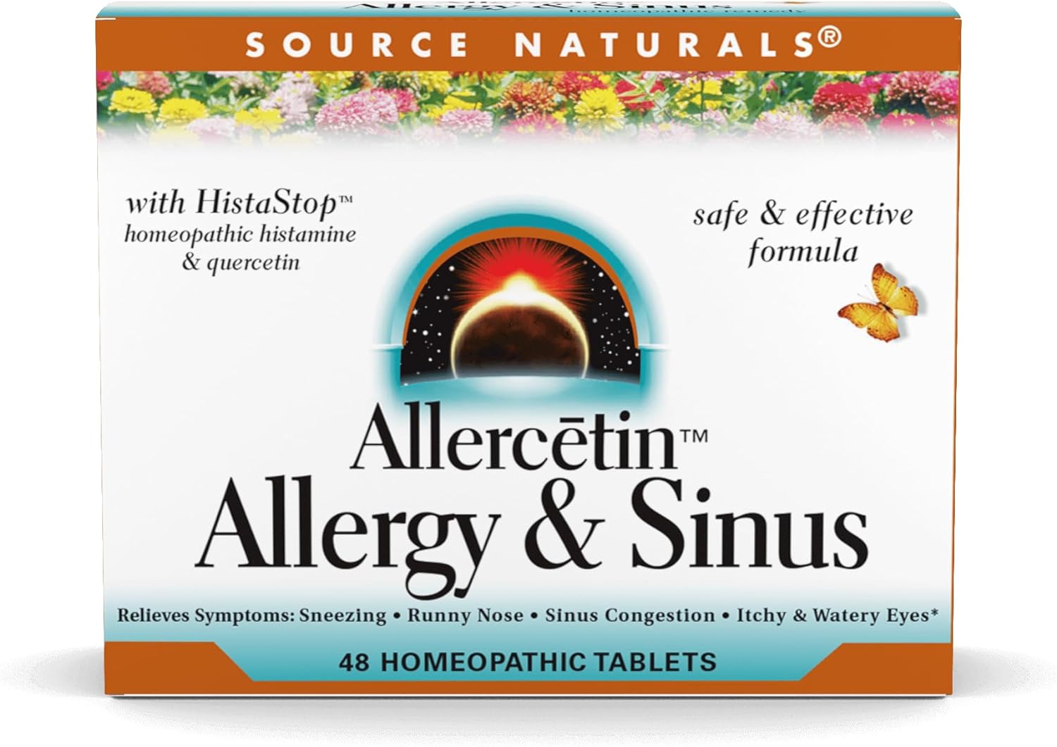 Source Naturals Allercetin – Homeopathic Allergy Relief Tablets, 48 Count