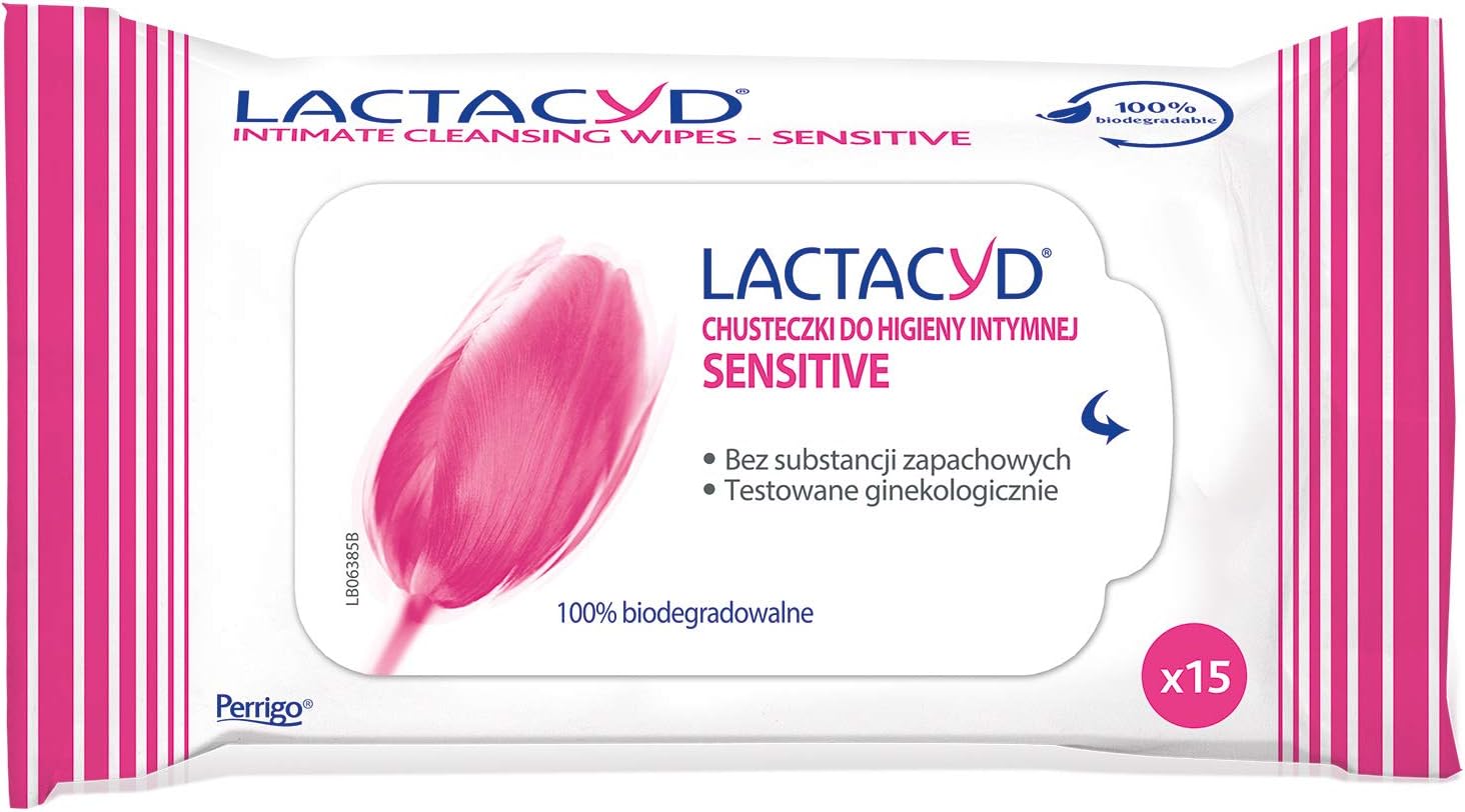 Lactacyd Sensitive Tissues Intimate Hygienic – Fragrance Free Pack Of 15