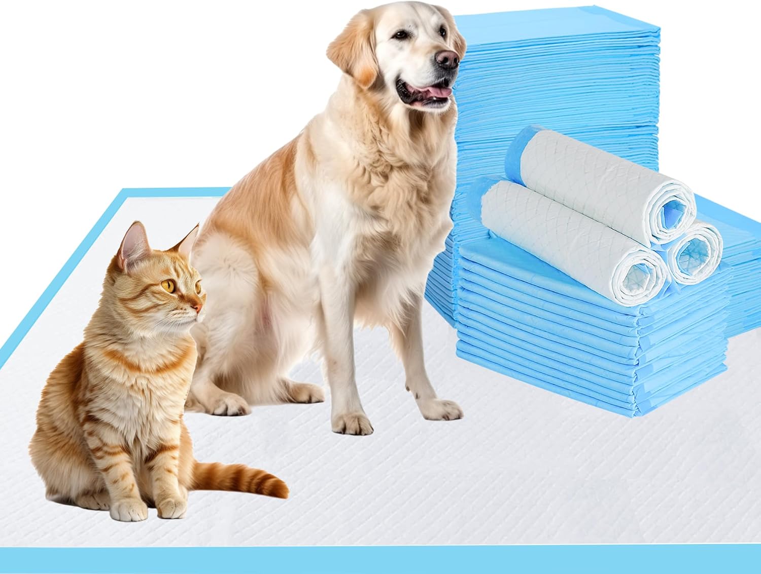 Pet Training Dog Pee Pads 32" X 36" Disposable Pee Pads -35 Count Superior Xx-Large Puppy Pads Waterproof Disposable Training Pads For Dogs Cats Rabbit, Heavy Duty Leak-Proof Quick Dry