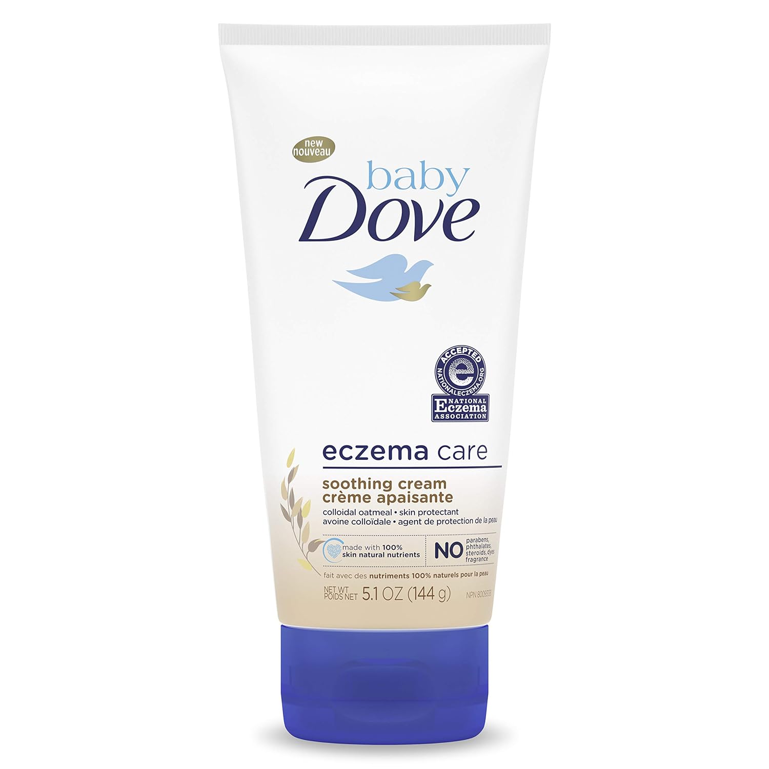 Baby Dove Soothing-Cream To Soothe Delicate Baby Skin Eczema Care No Artificial Perfume or Color, Paraben Free, Phthalate Free 5.1 oz