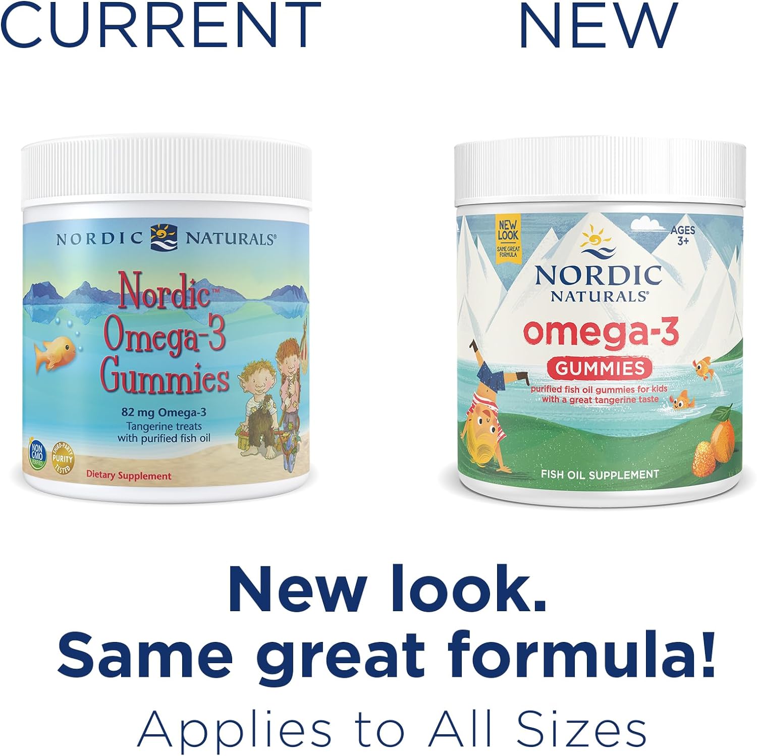 Nordic Naturals Nordic Omega-3 Gummies, Tangerine - 120 Gummies - 82 mg Total Omega-3s with EPA & DHA - Non-GMO - 60 Servings : Health & Household