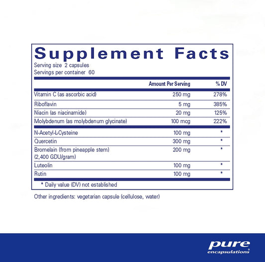 Pure Encapsulations Hist Reset | Support For Nasal And Respiratory Health* | 120 Capsules