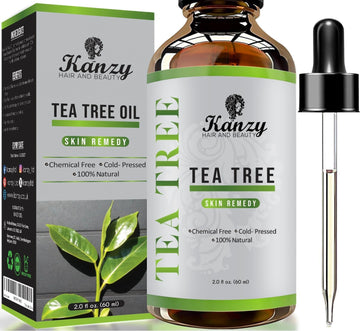 Kanzy Rosemary Oil For Hair Growth 60Ml, Pure Organic Rosemary With Applicators For Dry, Damaged Hair, Beard, Eyebrow & Lash Growth, Itchy Scalp, Massage Oil & Skin Care
