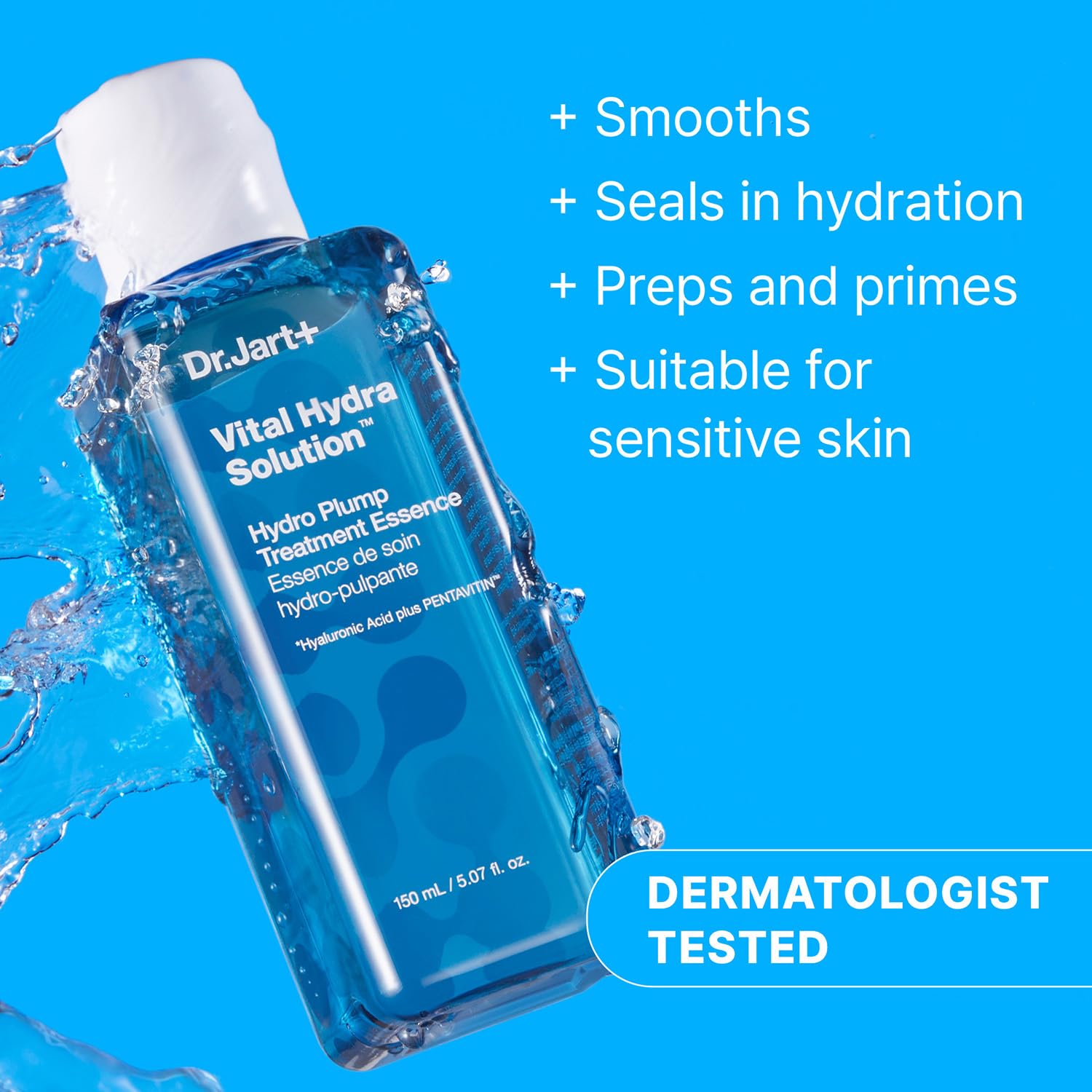 Dr.Jart+ Vital Hydra Solution Hydro Plump Treatment Essence With Hyaluronic Acid | Korean Skin Care, 5.07 Fl Oz : Beauty & Personal Care