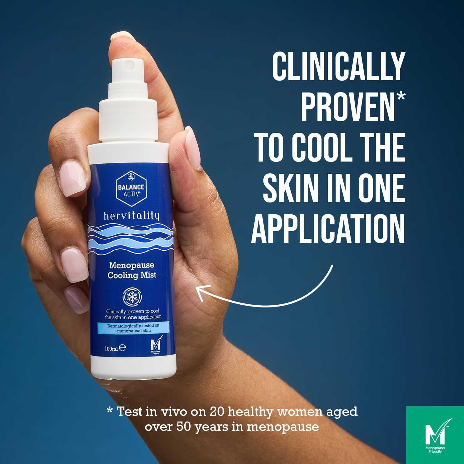 Balance Activ, HerVitality Menopause Cooling Face Mist, Clinically Proven to Cool Skin, Soothes and Hydrates Dry, Itchy Menopausal Skin, 100 ml, 1 Pack : Amazon.co.uk: Beauty