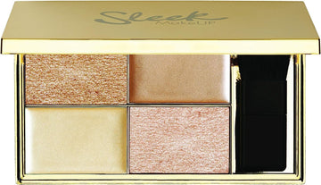 Sleek Makeup Highlighting Palette, Four Dazzling Shades For A Supercharged Glow, Long Lasting And Lightweight, Intense Colour, Solstice