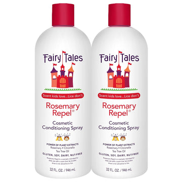 Fairy Tales Rosemary Repel Daily Kids Conditioning Spray Refill– Kids Like The Smell, Lice Do Not, 32 Fl Oz. (Pack Of 2)