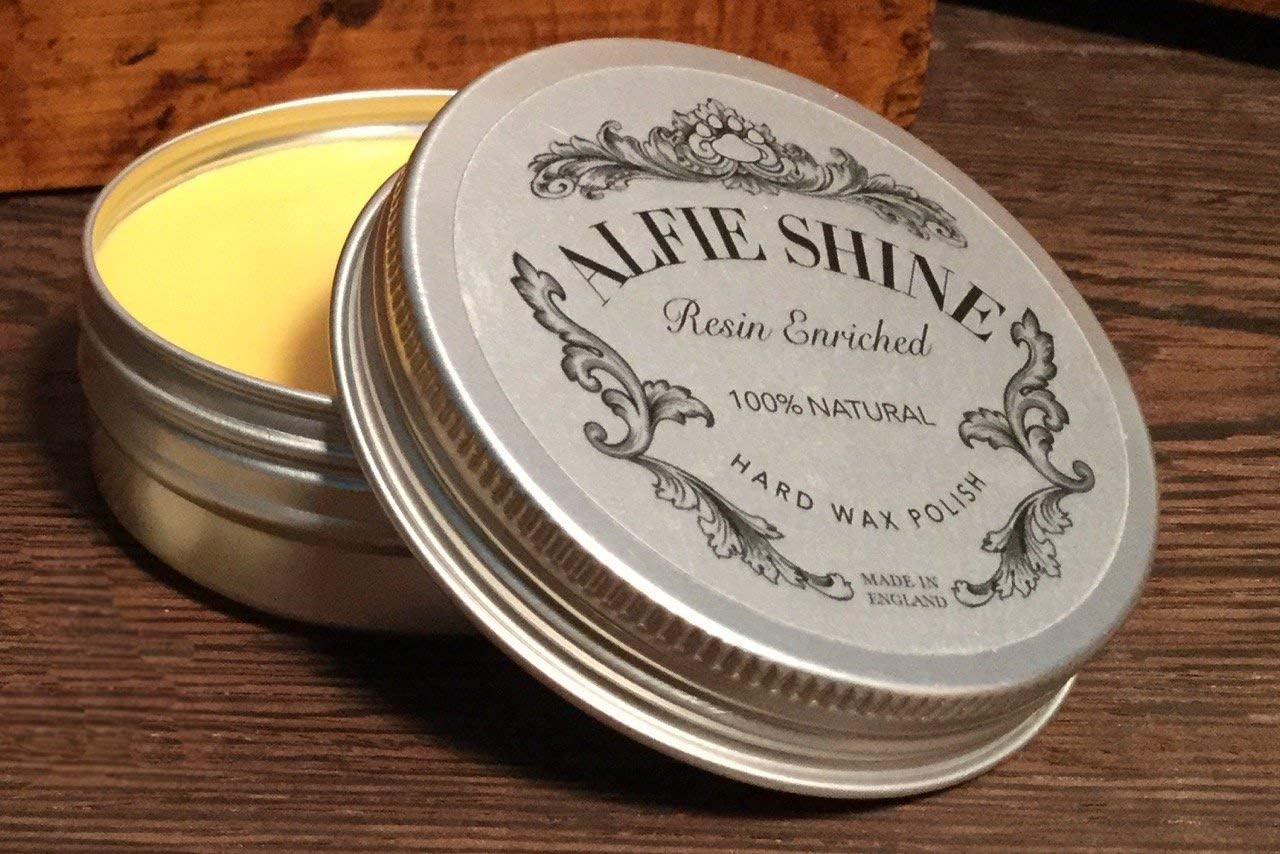 Alfie Shine Natural Hard Wax Polishing Kit (for USE ON Wood, Metal and Leather) : Health & Household