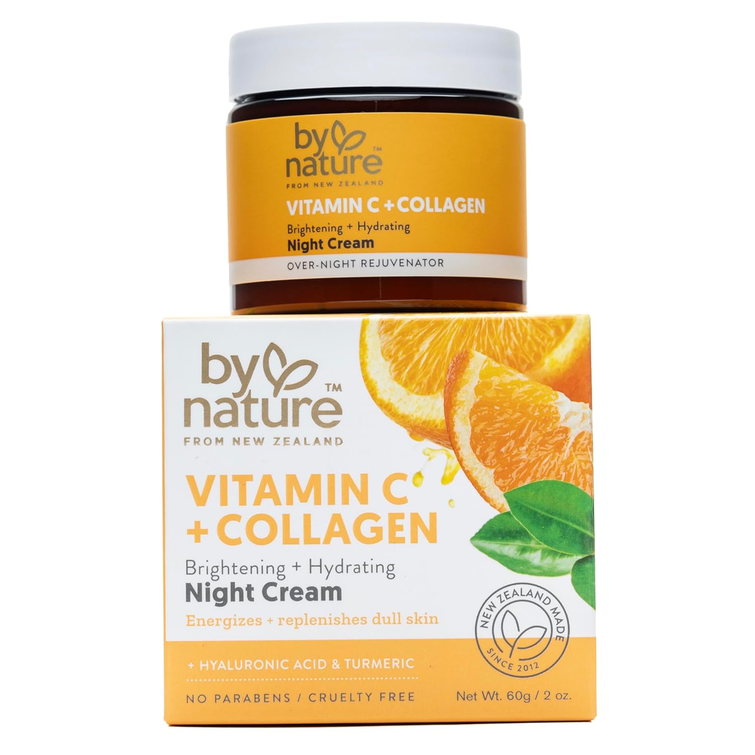 By Nature Vitamin C + Collagen Brightening + Hydrating Night Cream