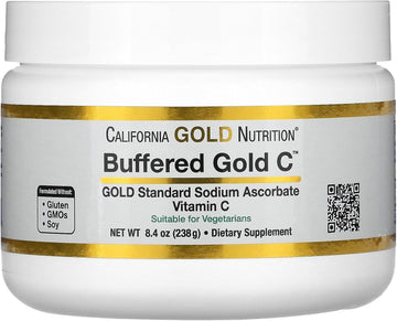 Buffered Vitamin C Powder, Non-Acidic, Gold C, Usp Grade Sodium Ascorbate, Suitable For Vegans And Vegetarians, 8.40 Oz (238 G)