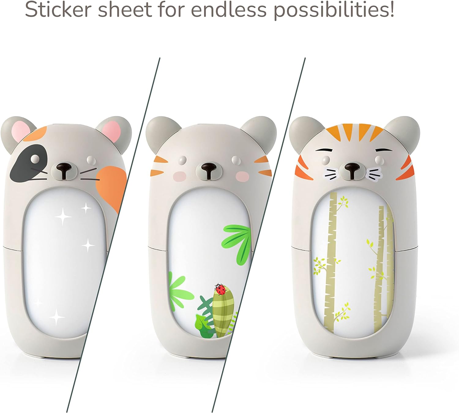 Plant Therapy Forest Friend KidSafe Diffuser with Sticker Sheet Diffusion for Aromatherapy and Relaxation- Music, Multi-Color Nightlight, Customizable Design with Sticker Sheet : Health & Household