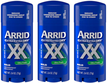 Arrid Xx Solid Antiperspirant & Deodorant-Ultra Fresh-2.7 Oz, 2 Pk