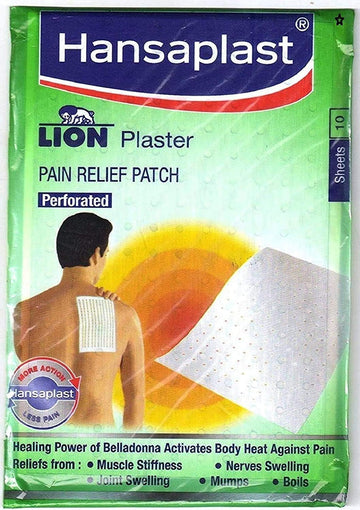 Hansaplast Belladonna Plaster - 17Cm X 11Cm - Perforated - 10 Sheets
