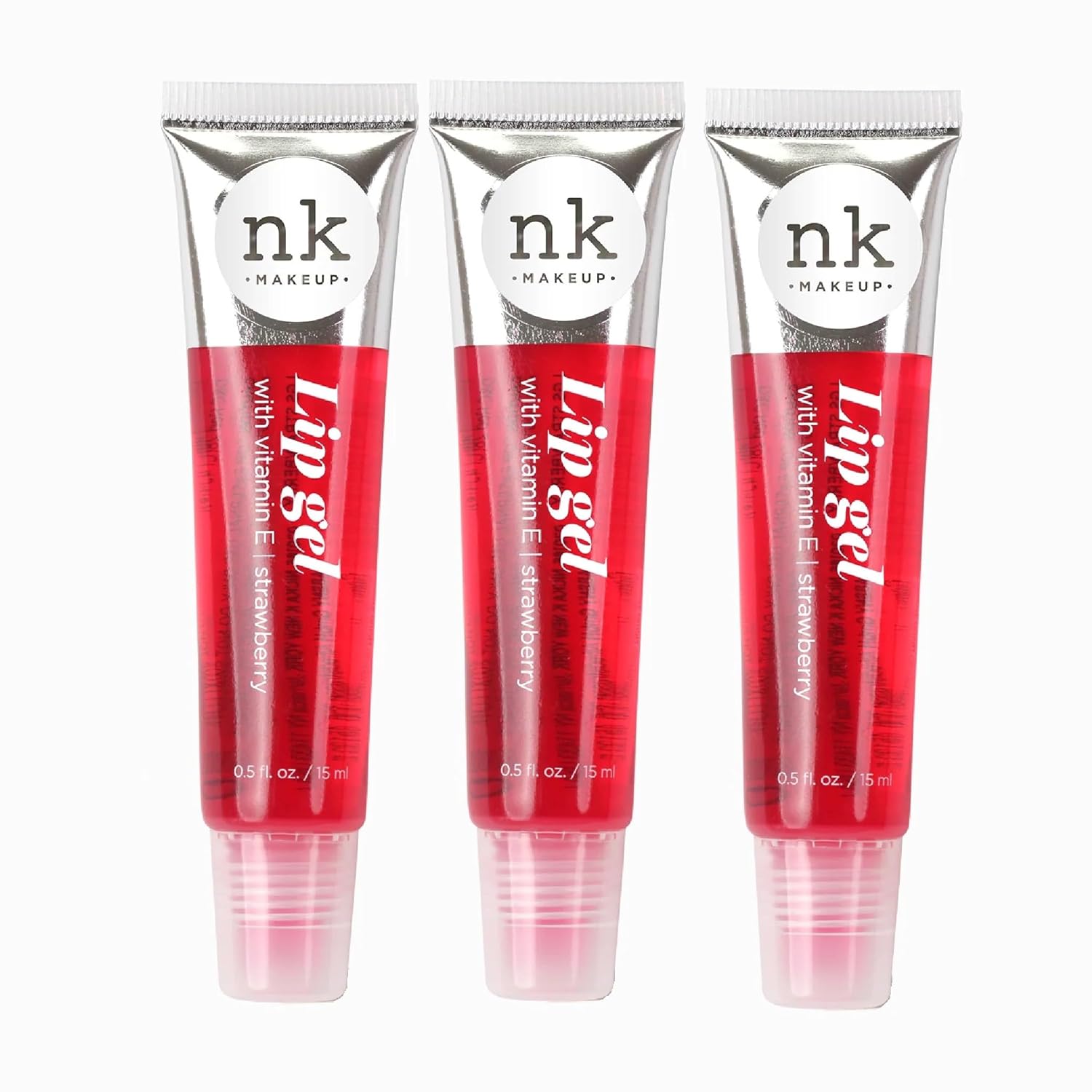 Nicka K New York Set Of 3 Nk Hydrating Lip Gel – Vitamin E (Strawberry)