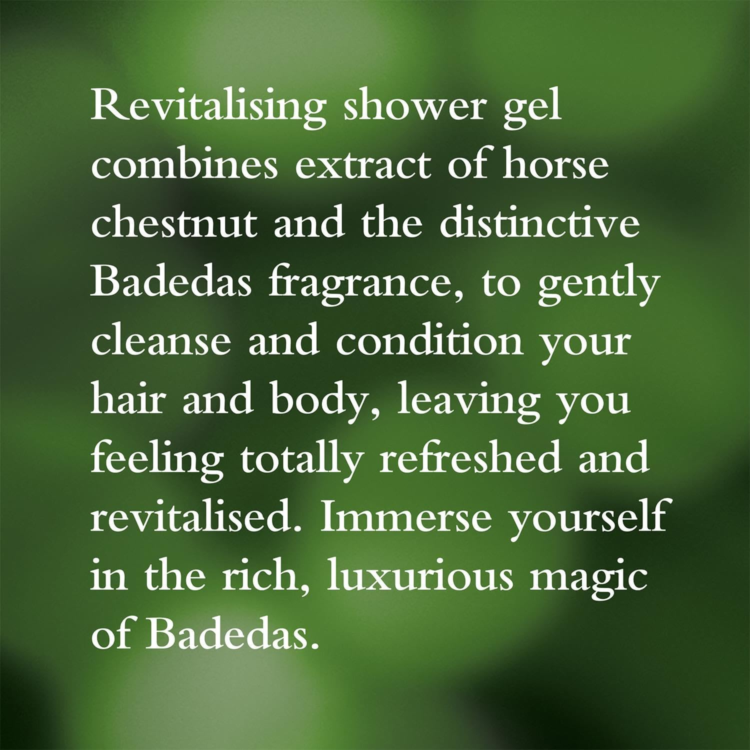 Badedas 3-In-1 Revitalizing Shower Gel Shampoo And Conditioner Made With Extract Of Horse Chestnut And The Distinctive Badedas Fragrance 200 Ml Pack Of 4