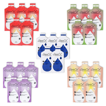Liquacel Concentrated Liquid Protein Packets Variety Packs (25 Packets X 30Ml)