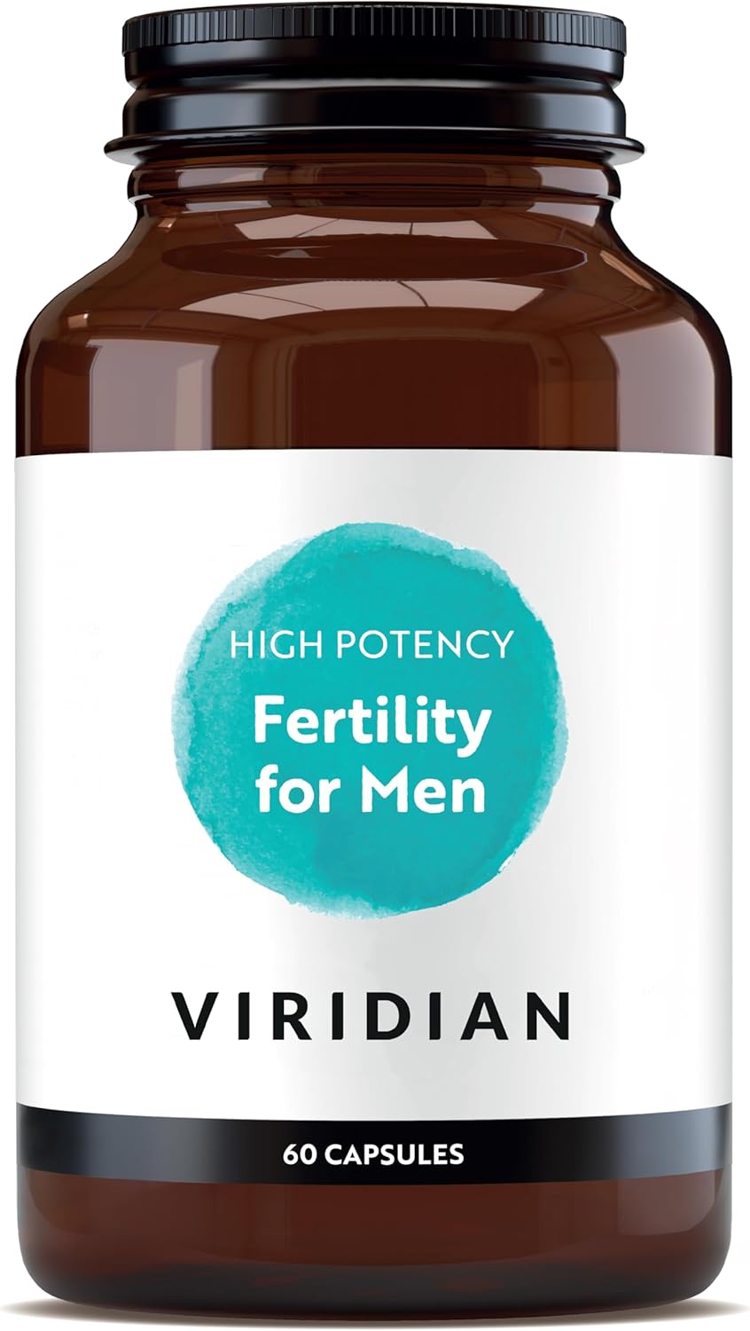 Viridian Fertility For Men (High Potency) | 60 Caps | Supports Reproductive Health With Zinc & Vital Nutrients | Vegan Capsules | Pre-Conception Support | Active Ingredients | Nutritionist Formulated