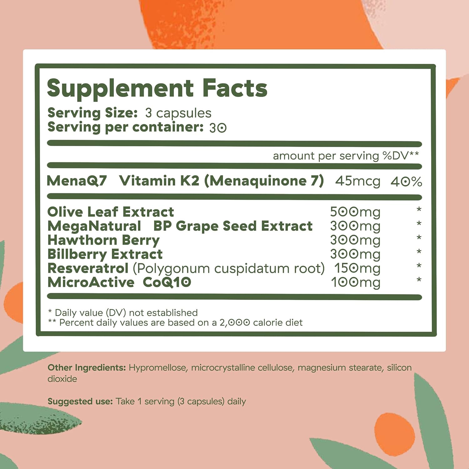 Brightcore Nutrition Vitality Capsules, Rich In Magnesium And Coq10, 90 Capsules : Health & Household