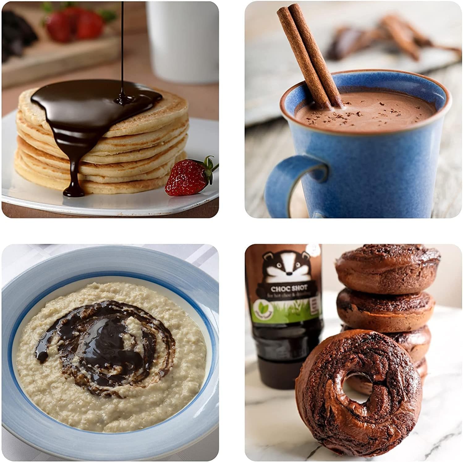 Sweet Freedom - CHOC SHOT Salted Caramel for Hot Chocolate & Drizzling - Only 13 Calories Per Teaspoon - For Milk Shakes, Desserts, Pancakes - Healthy Baking - Vegan & Plant Based - 320g, Pack of 1 : Amazon.co.uk: Grocery