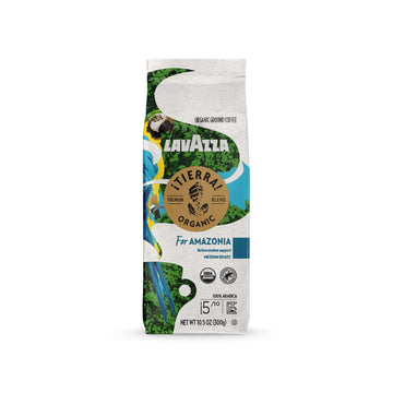 Lavazza ¡Tierra! Organic Amazonia Ground Coffee Medium Roast, Floral Notes, 10.5 Oz (Pack Of 6) - Packaging May Vary